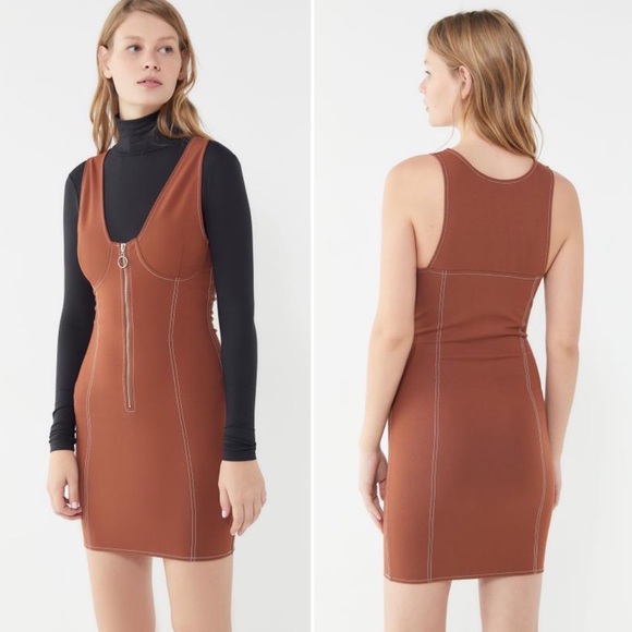 Urban Outfitters Chandler Zip-Front Bodycon Dress - Picture 5 of 13